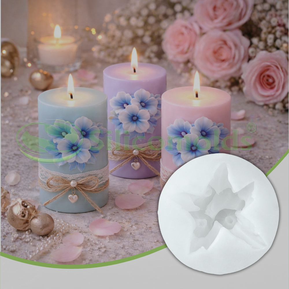 Siilicomolds - "Morning Glory" Flower - Candle / Wax Mold - URP380CM